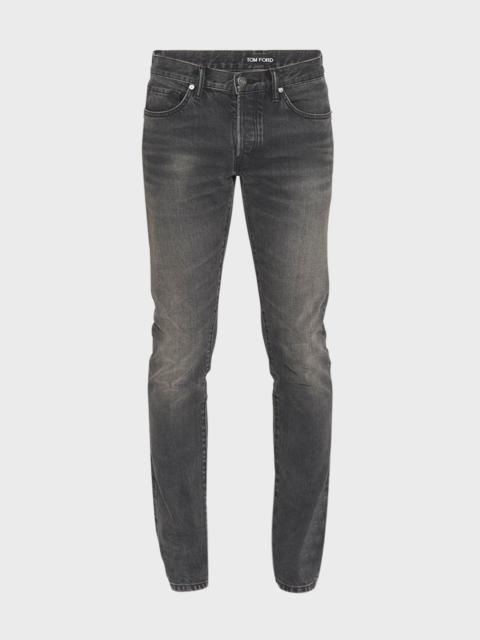 TOM FORD Men's Slim Fit Black Wash Jeans