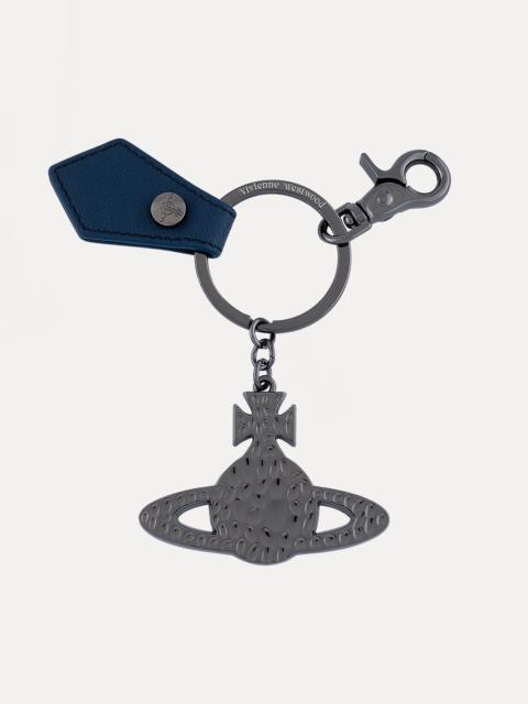 Vivienne Westwood SAFFIANO HAMMERED ORB KEYRING