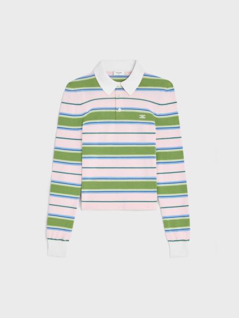 CELINE polo sweater IN striped cotton