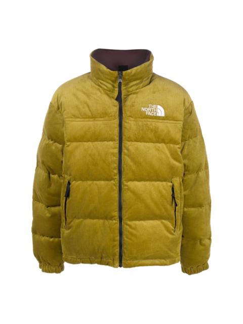 The North Face logo-embroidered corduroy padded jacket