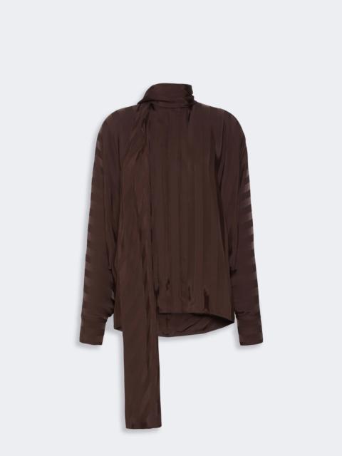 Sportmax CORSARO Oversized kimono shirt - CHOCOLATE