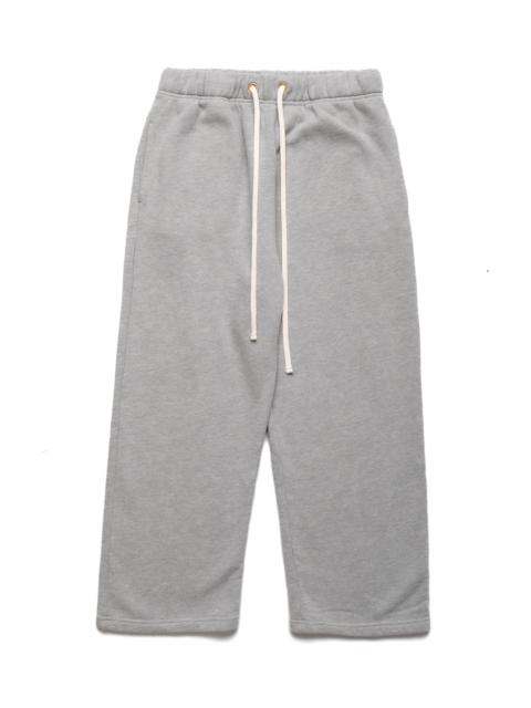 LES TIEN Cropped Relaxed Pant Heavyweight Fleece - Heather Grey