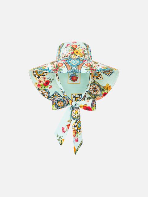 CAMILLA WIDE BRIM BUCKET HAT WITH TIE MAGIC OF THE MERCADO