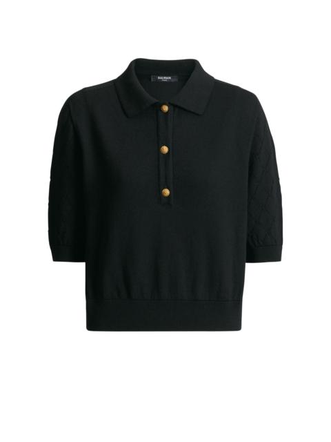 Balmain Knitted 3-button polo