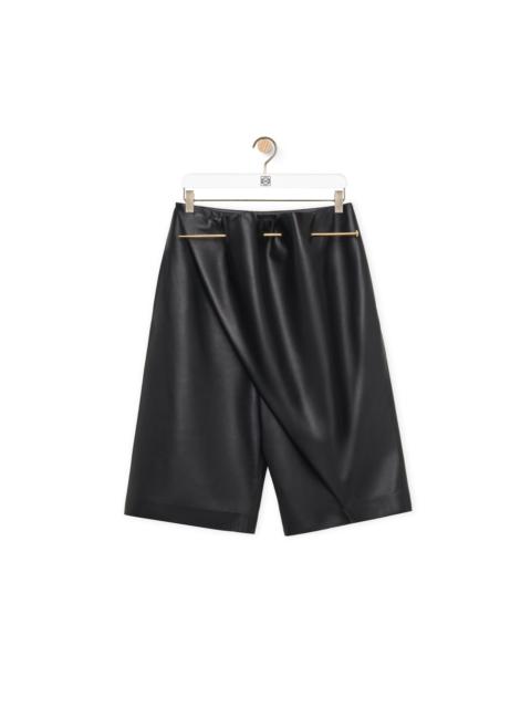 Pin shorts in nappa lambskin