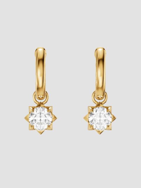 DAVID YURMAN Women's Petite Pave Stone Drop Earrings in 18K Yellow Gold with Diamonds, 4.5MM - Diamond