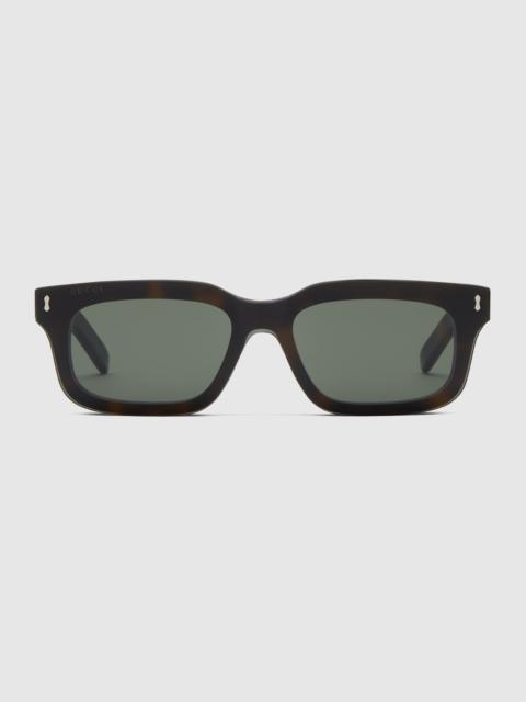 Rectangular frame sunglasses