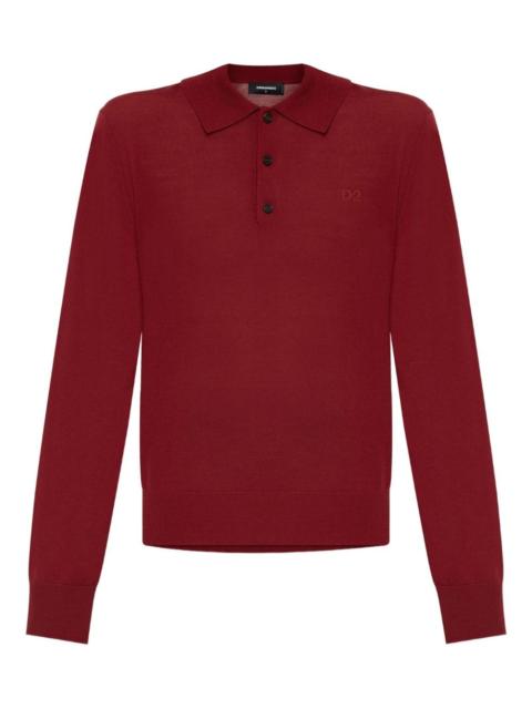 DSQUARED2 long-sleeve polo top