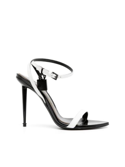 TOM FORD padlock detail stiletto heel sandals