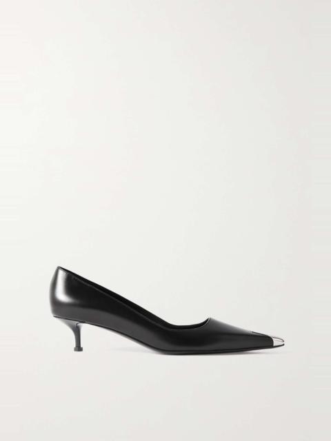 Alexander McQueen Punk embellished leather pumps