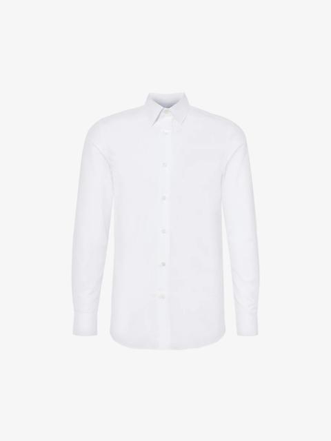 Tailored-fit cotton-poplin shirt