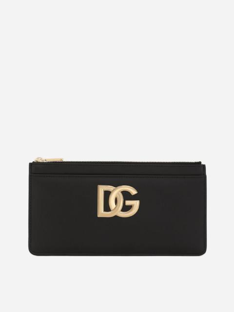 Dolce & Gabbana Large calfskin card holder with DG logo