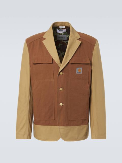 Junya Watanabe MAN Junya Watanabe 남자 x Carhartt 면 화포 오리 재킷