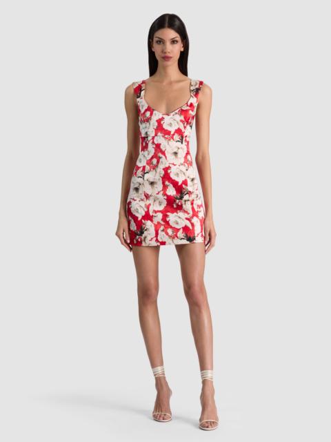 Alice + Olivia RENEE FITTED MINI DRESS