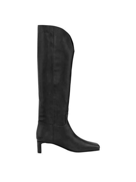 Longchamp La Cavalière Heel boots Black - Leather