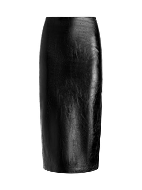 Alice + Olivia MAEVE VEGAN MIDI SKIRT