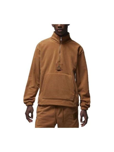 Jordan Air Jordan Winterized Fleece Half-Zip 'Light British Tan' FD7863-281