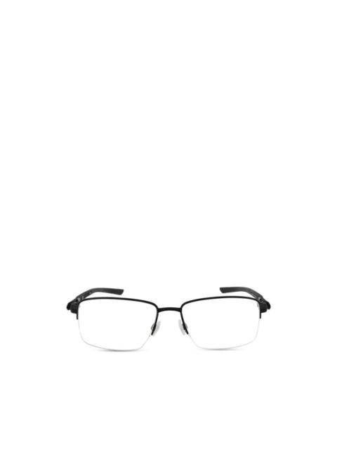 Nike semi-rimless rectangle-frame glasses