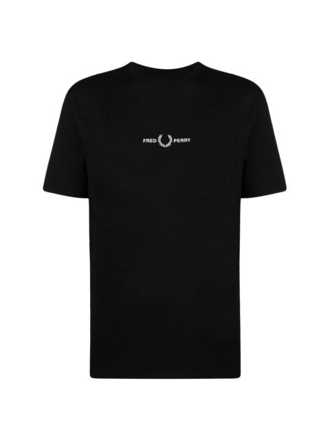 Fred Perry logo-embroidered cotton T-shirt