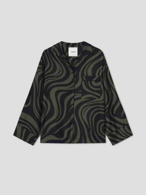 Nanushka Twill Silk Pyjama Shirt