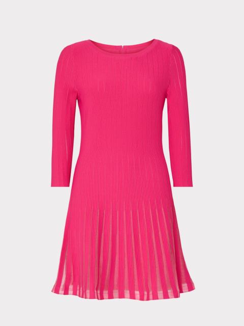 MILLY Tabitha Sheer Godet Mini Dress