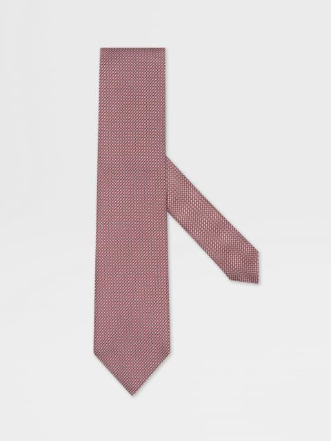 ZEGNA RED SILK TIE