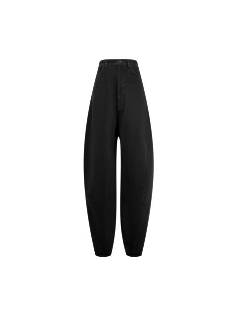BALENCIAGA High Waist Barrel Denim Pants