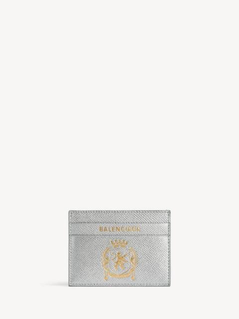 BALENCIAGA Men's Passport Card Holder in Silver