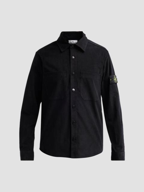 Stone Island Men's Camicia Cotton Corduroy Shirt - Black