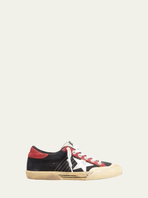 Golden Goose Superstar Mixed Leather Low-Top Sneakers