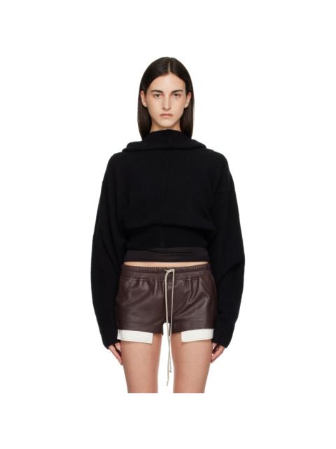 Rick Owens Black Tower Pull Hoodie