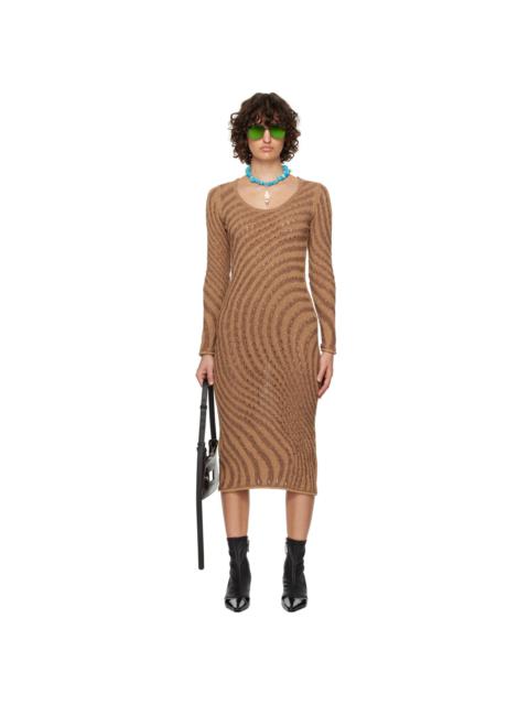Acne Studios SSENSE Exclusive Brown Midi Dress
