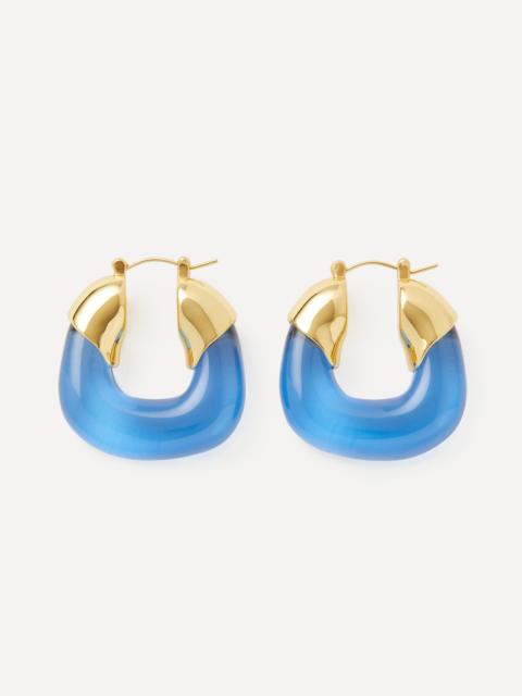 LIZZIE FORTUNATO Gold-Plated Organic Hoop Earrings