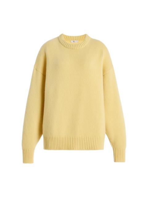 AMIYA Ursa Relaxed Cashmere Sweater yellow