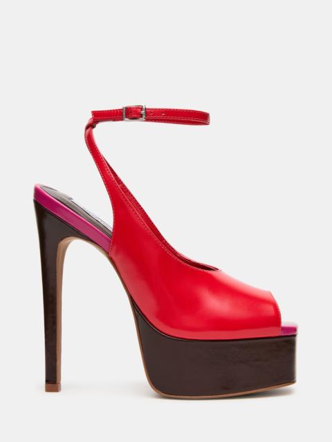 STEVE MADDEN ALARIC RED LEATHER