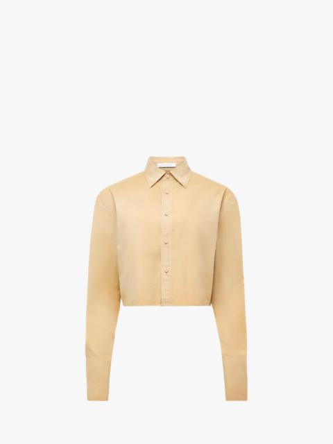 JW Anderson GARMENT DYED CROPPED SHIRT