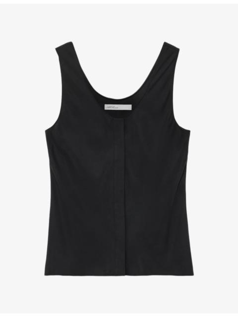 ALLSAINTS Milla Scoop-Neck Silk-Blend Cami Top
