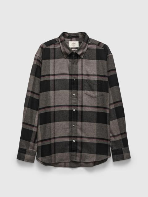 Portuguese Flannel Relaxed Fit Lumen Button-Up Shirt in Slate