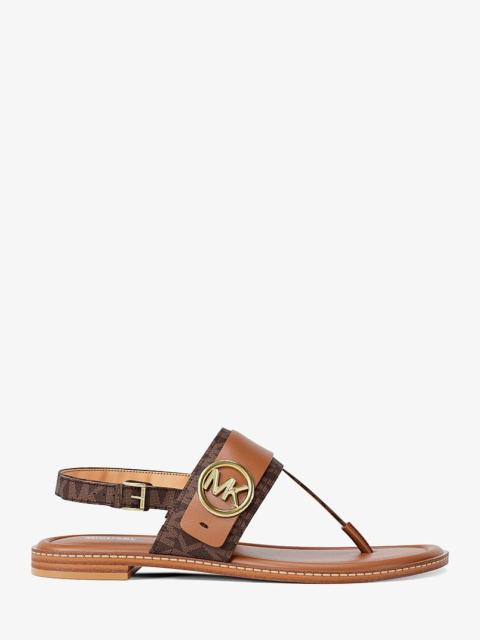 MICHAEL KORS Carmen Signature Logo Thong Sandal