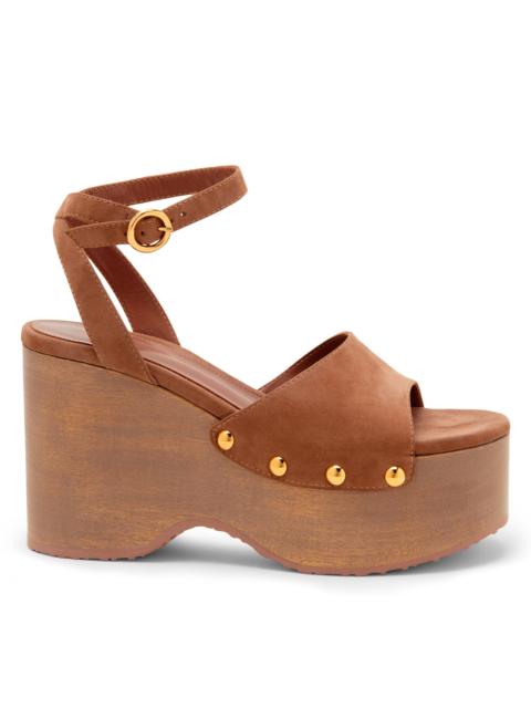 Gianvito Rossi Women's 45MM Suede Platform Sandals - Praline