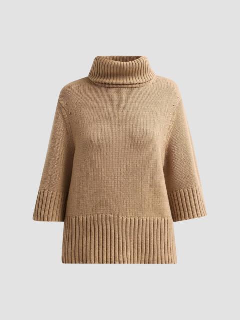 MICHAEL KORS COLLECTION Women's Funnell Neck Knit Cashmere Sweater - Fawn