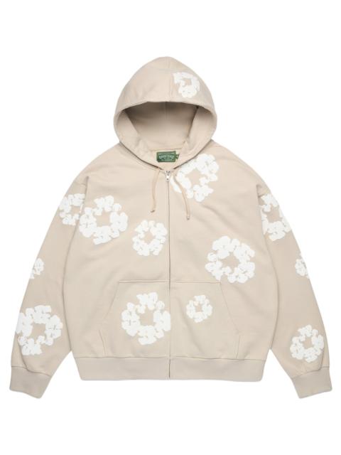 DENIM TEARS Cotton Wreath Zip Hoodie "Cream" DT613