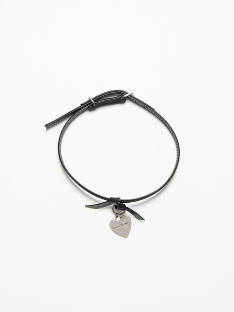 Acne Studios Musubi charm necklace - Black