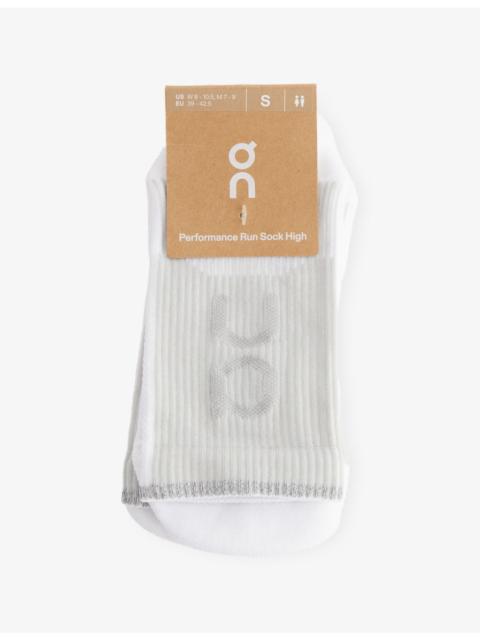 On Performance Run Ribbed Stretch-Woven Socks