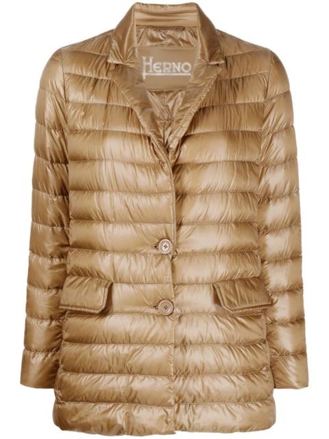 Herno button-up padded jacket