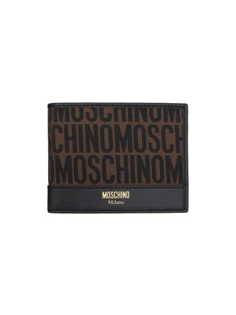 Brown All-Over Logo Wallet