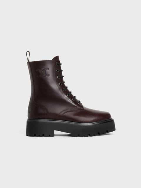 CELINE CELINE BULKY LACE-UP BOOT in CALFSKIN - VEGETAL TANNING