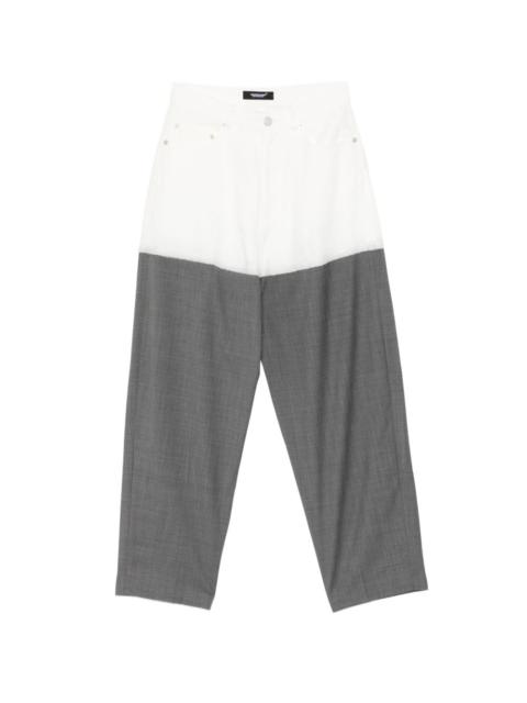 UNDERCOVER colour-block trousers