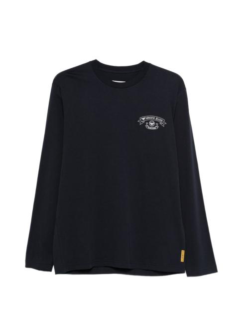 EMPORIO ARMANI logo-print long-sleeve T-shirt