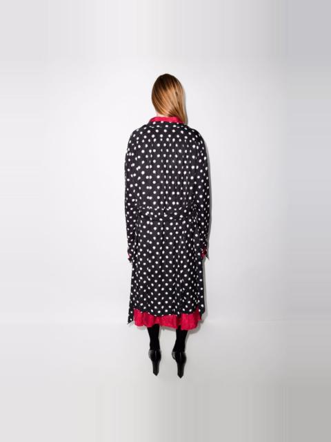 reversible belted polka dot dress